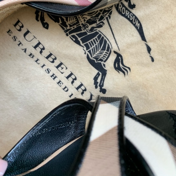 Burberry Ankle Strap Espadrille Wedges - Picture 6 of 6